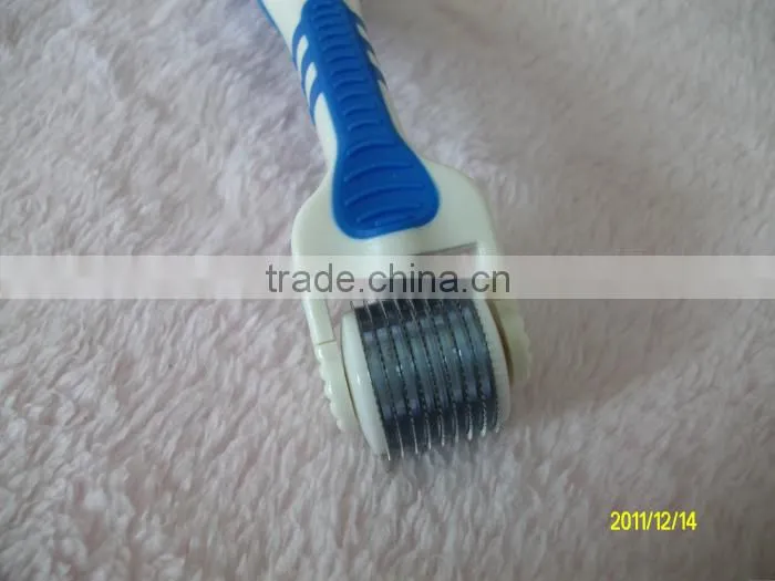 Skincare,beauty vibarting derma roller power line LED Light Microneedle Derma Roller