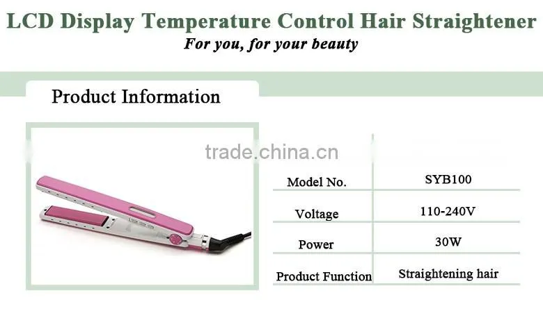 Hot Sale Professional for salon use wet and dry hair straightener CE ROHS Approval