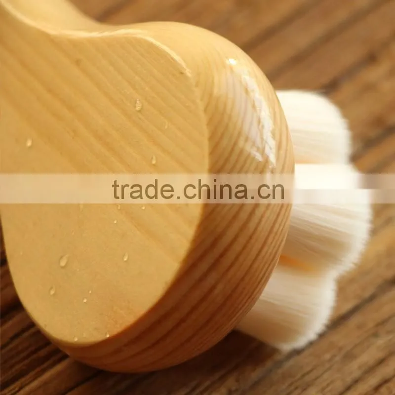 High quality wood handle cleaning makeup brushes
