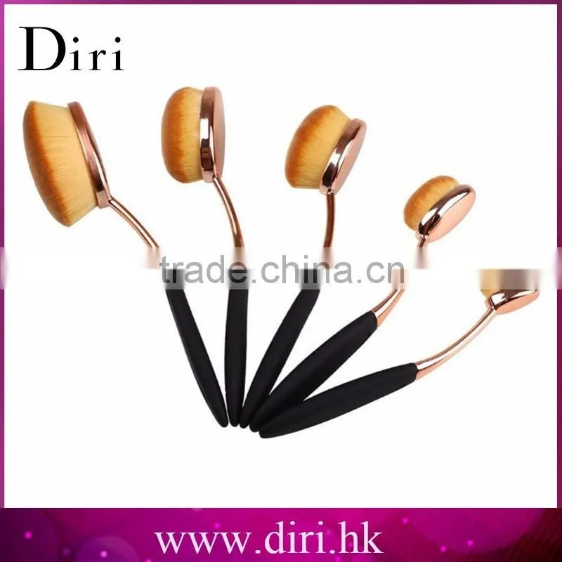 Cosmetic Makeup Face Powder Blusher Toothbrush Oval Makeup Brush Beauty Cosmetics