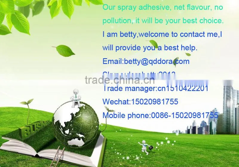net flavour spray adhesive for customer made factory directly selling safety material