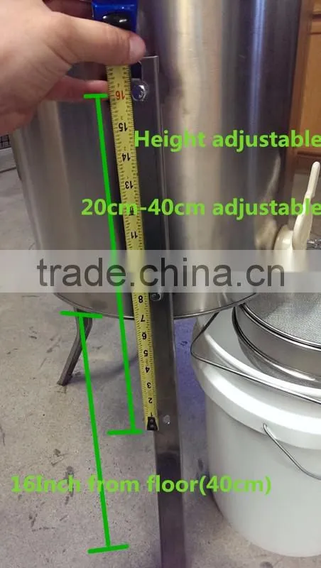 New style adjustable 4 frames manual honey extractor