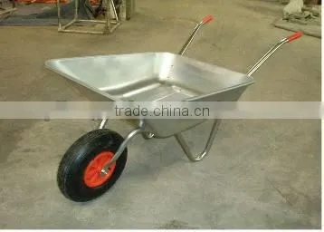 Green Tray 4-cu-ft. Folded steel Wheelbarrow wb4024