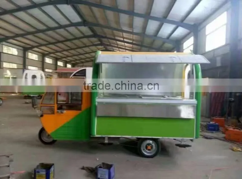 New fashion mobile food car, food truck for sale ghana with three wheels