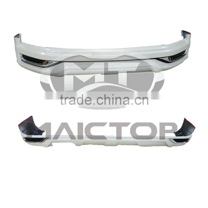 Modellista style Body Parts Front bumper Rear Spoiler for 2016 Land Cruiser