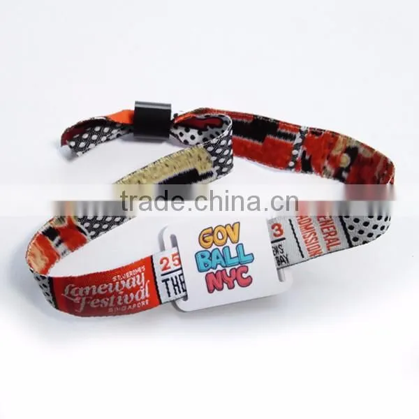 EPC Classic 1 Gen 2 long range woven rfid wristbands uhf wristband