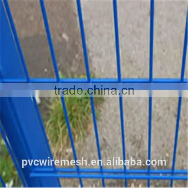 High quality European style welded steel wire double wire fence made in china