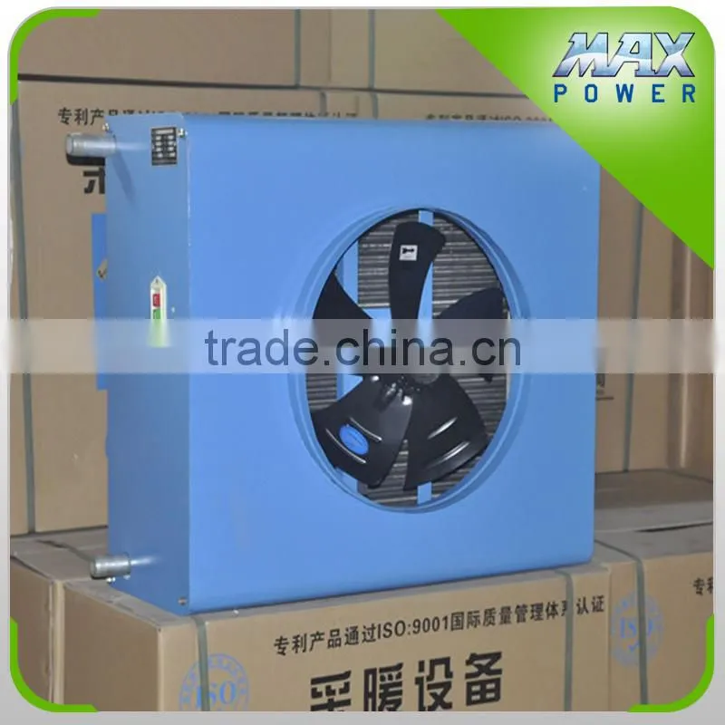 greenhouse water heater fan with aluminum tubing/ brass tubing