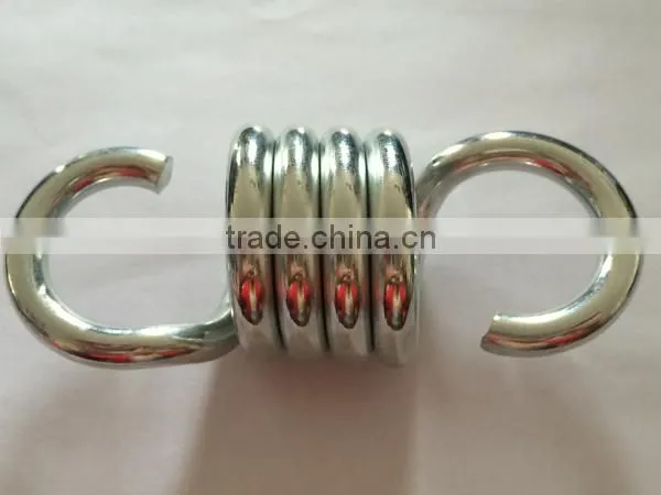 Custom galvanized extension spring in spring steel