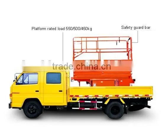 Movable Vehicular scissor lift work platform
