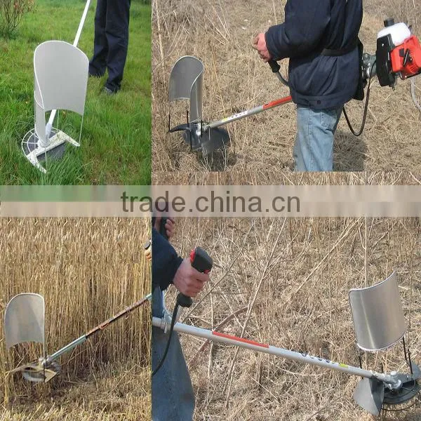 Gasoline engine powered small rice and wheat harvester