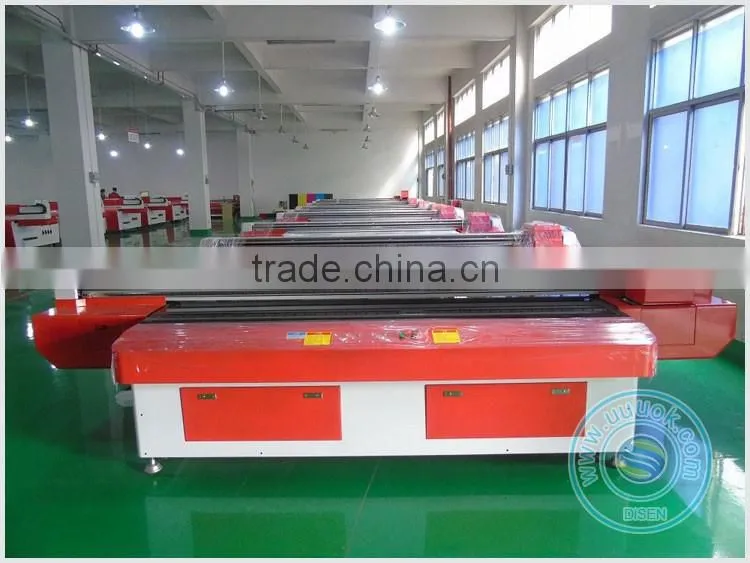 Multifunctional high speed UV 1.3*2.5M flat wood glass metal printer