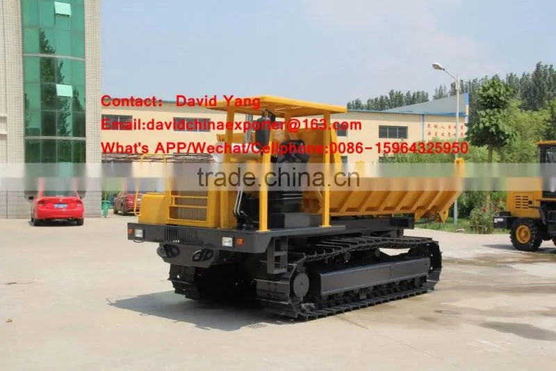 6 tons capacity crawler dumper for loading palm