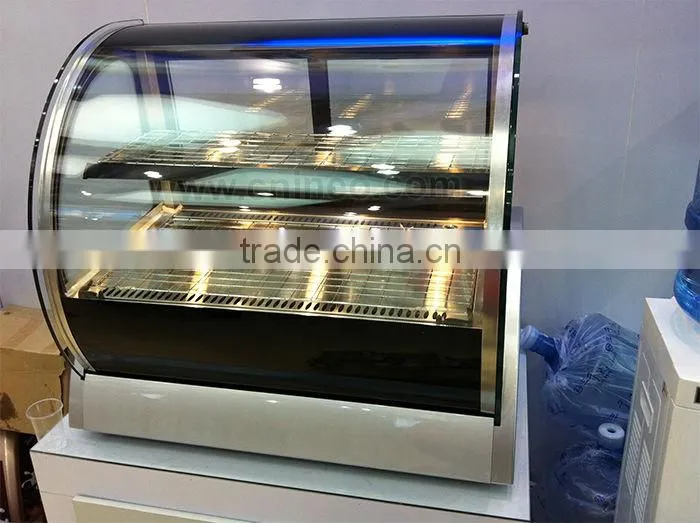 Table Top Hot Bread Rack Curved Glass Bakery Display/Bakery Display Racks/Bakery Rack