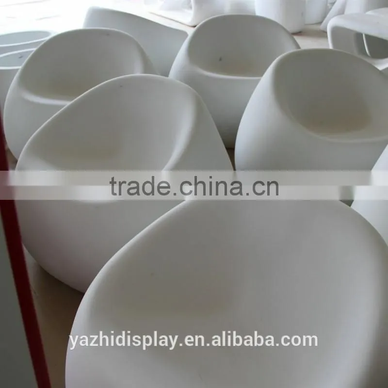 European style relaxing fiberglass material half ball Chair