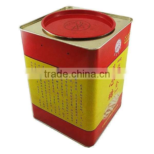 square christmas cookie tins