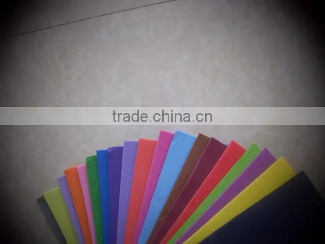 high quality SGS approved colorful styrofoam sheet/ethylene vinyl acetate sheets/vinyl acetate ethylene