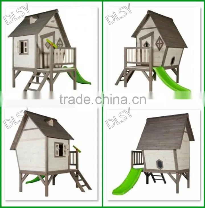 Kids Cubby House , Wood Children Playhouse