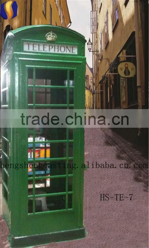 Antique red public telephone booth Bristish Telephone Booth for sale