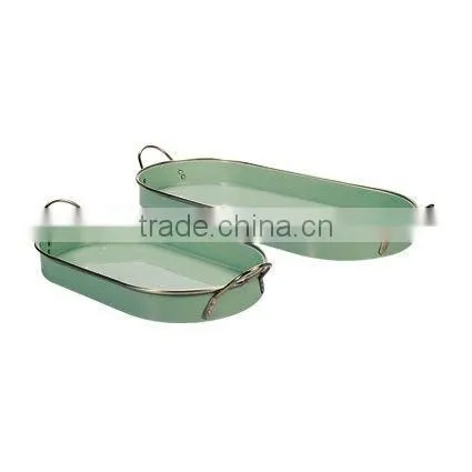 simple fresh metal food fruit round tray