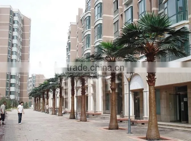 Home garden edging decorative 5ft to 16ft Height outdoor artificial green plastic palm trees EDS06 0829