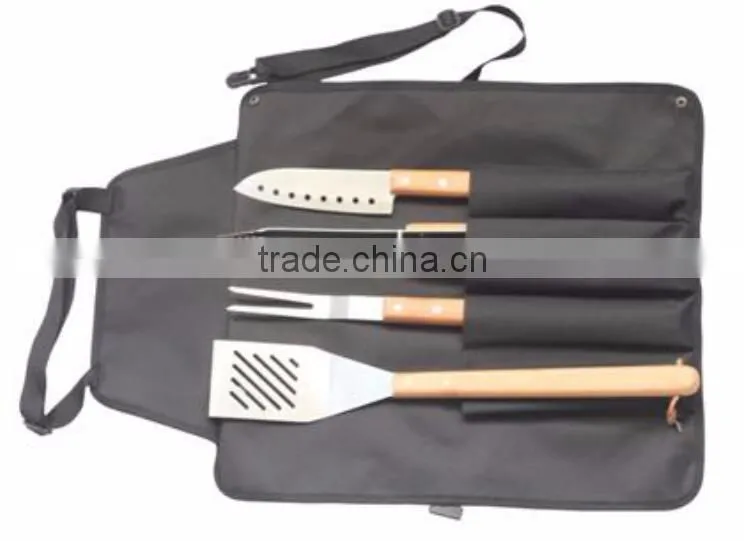 Wholesale stainless steel barbecue tool set with case