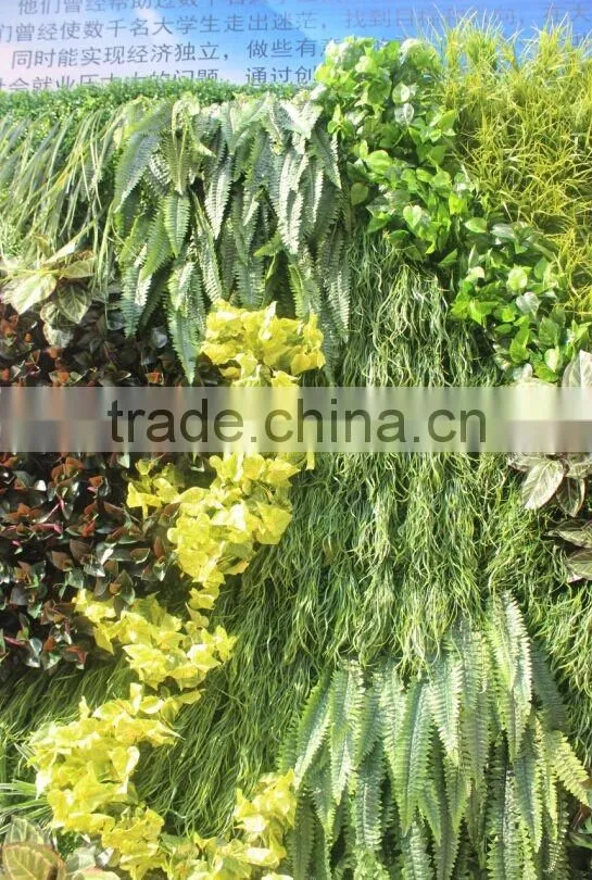 Exterior fake backdrop green plants wall for home or hotel decoration