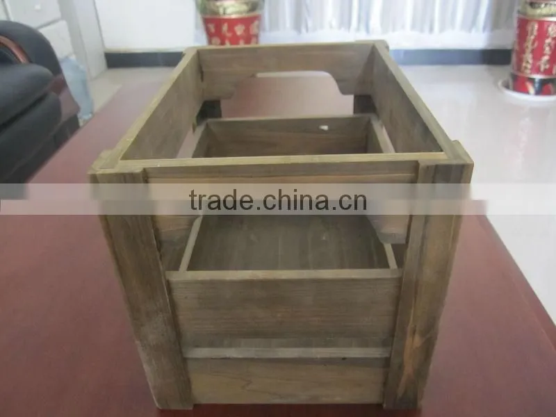 brown fir wood small wooden crates for sale