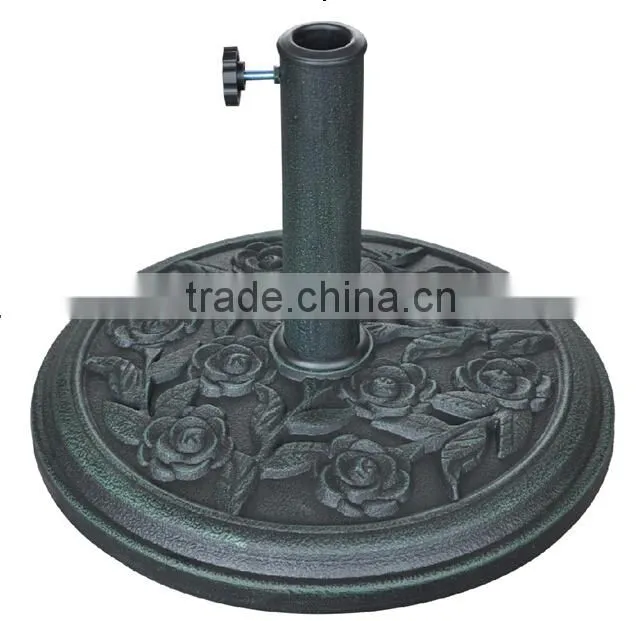 Rose Shape Outdoor 9KGS Resin Umbrella Base CP-052-9