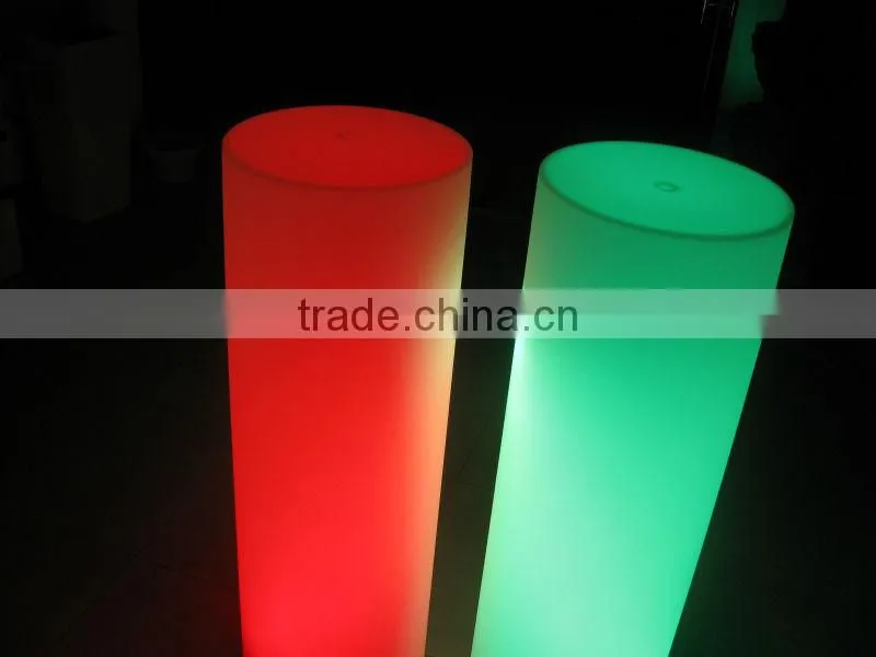 led full color rotating cylinder shaped floor lamp