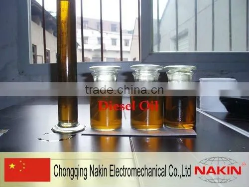 Waste engine oil regeneration to diesel oil device