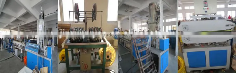 plastic hose/pvc hose yarn pu hose excellent tensile strength 10mm*6.5mm blue used for industry for pvc tube