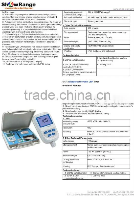 PH meter, water quality meter