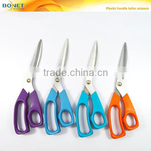 S14009 CE Certificated 9-3/4" ultra-sharp plastic handle tailor scissors