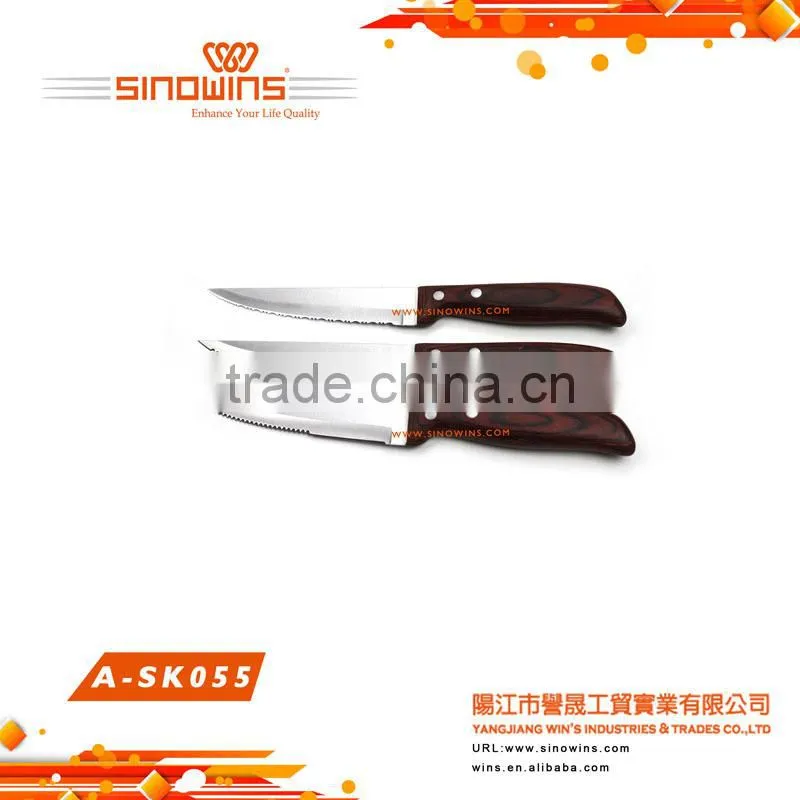 Wooden handle knife table knife dinner knife