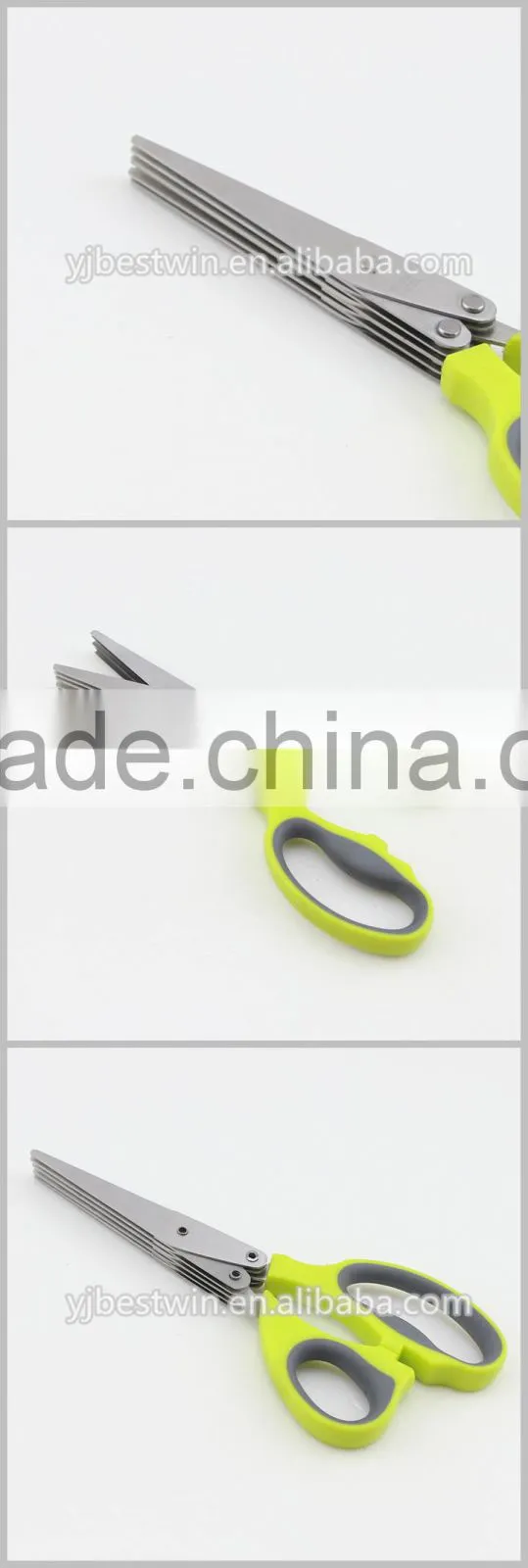 Five Sharp Blades Time-Saving Kitchen Shears Herb Scissors