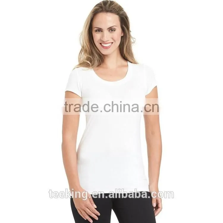 2017 new design plain sport training t shirts women