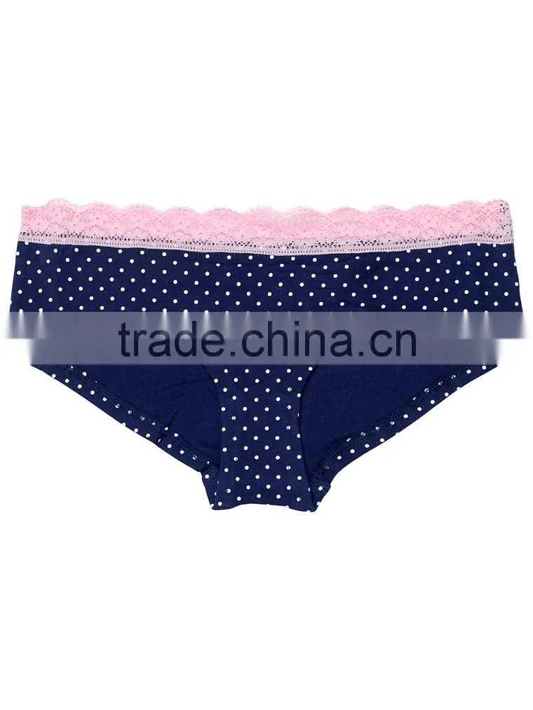 Pretty cute black and pink printed women lingerie