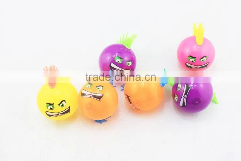 Emoji flashing LED rings TPR light up soft rings
