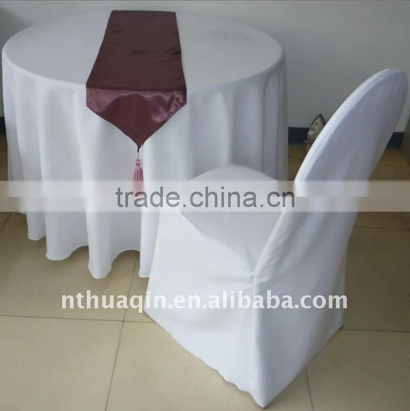 polyester banquet chair cover and wedding satin chair sash