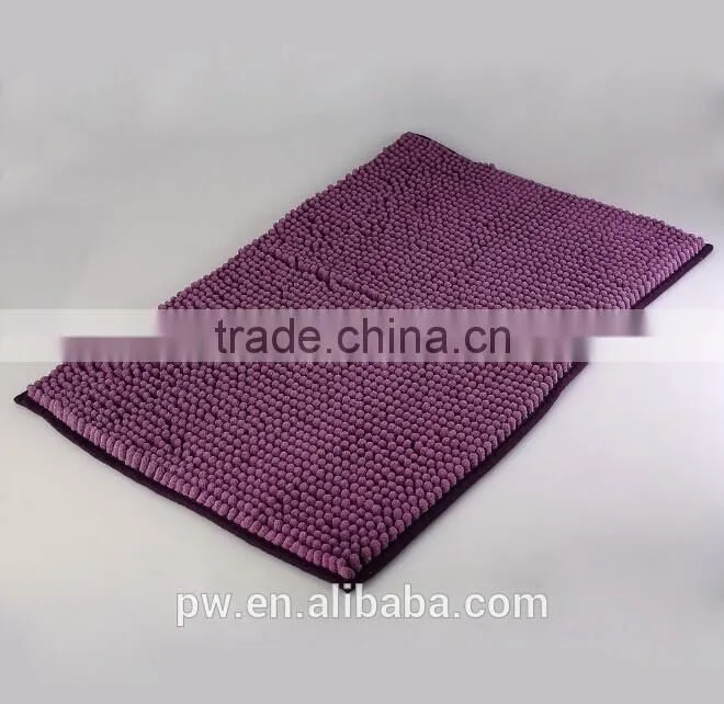 Soft and Elegant feels great on your feet Rich, plush and soft Highly absorbent chenille floor mat Colors stay beautiful