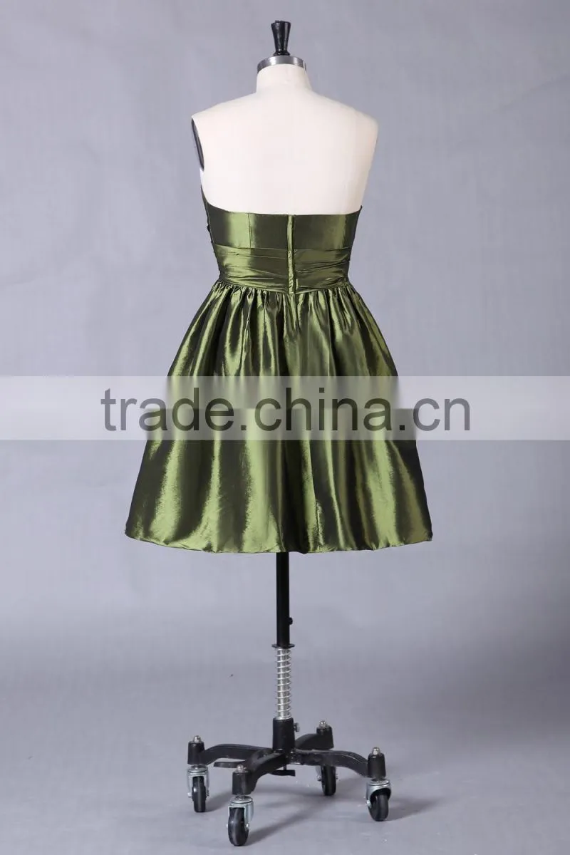 2017 New Fashion Elegant A-line Sweetheart tulle with short evening dress prom dresses ED109