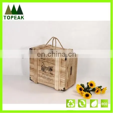Eco-friendly Wooden Wine Box Wholesale Gift Box Packing Wood Box