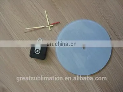 sublimation personalized christmas glass clock