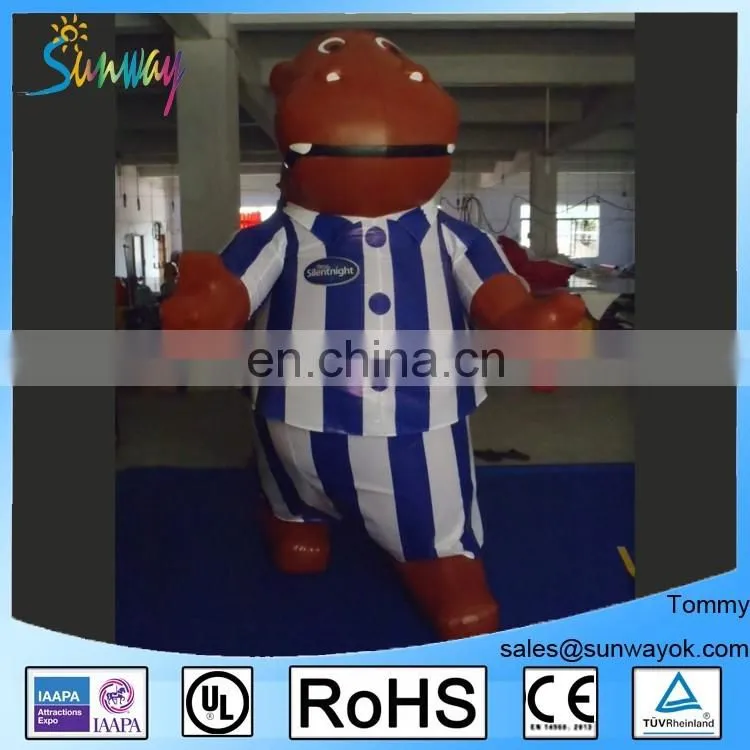 Sealed Airtight Inflatable Hippo Model