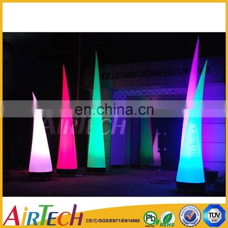Hot sale Customized popular Inflatable air cone with led