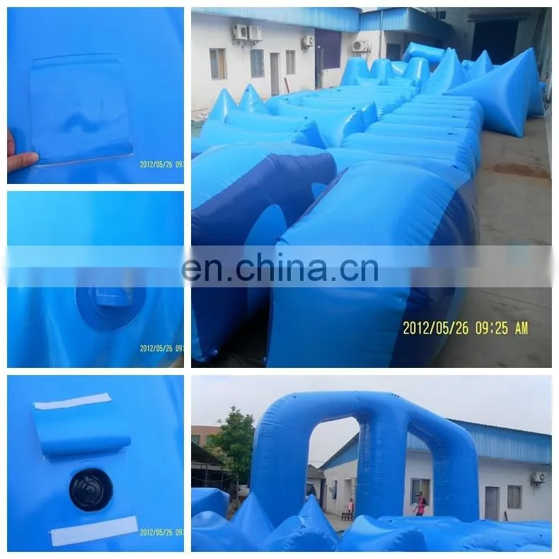 Interactive cheap inflatable paintball bunkers for sale