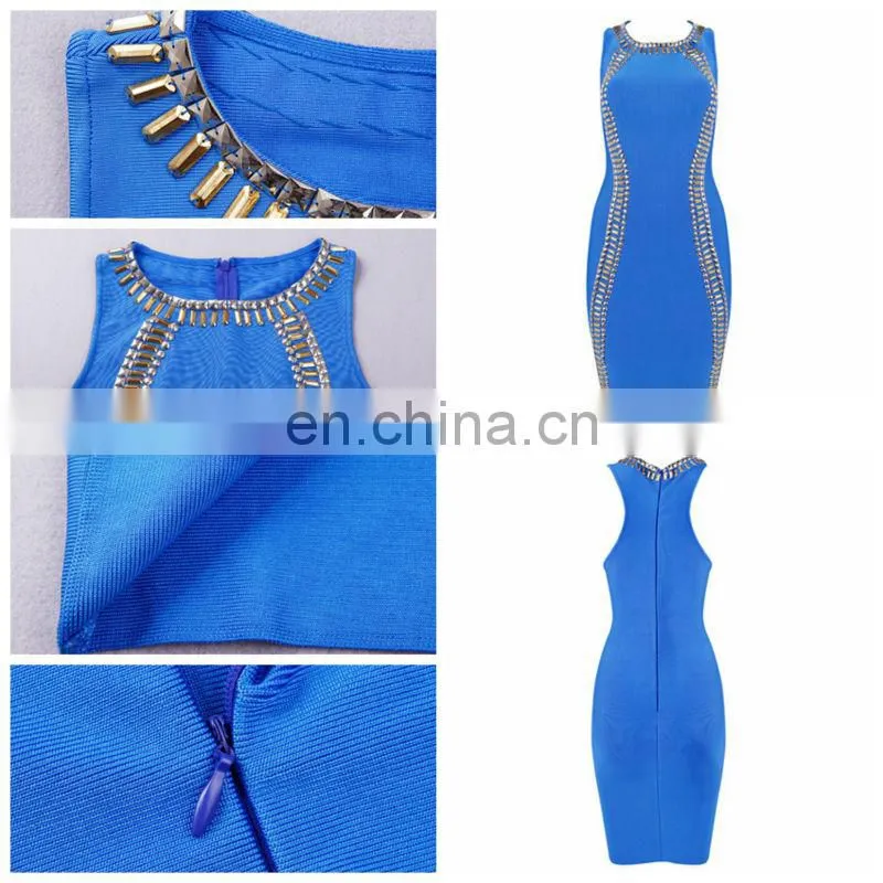 2014 yellow cut out bandage dress pop line sexy evening dress 2014