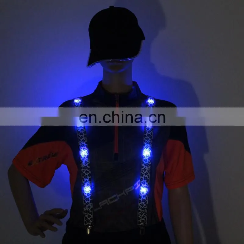 Hot sale Wholesale fashion mens led suspenders led suspenders Cool LED Suspender