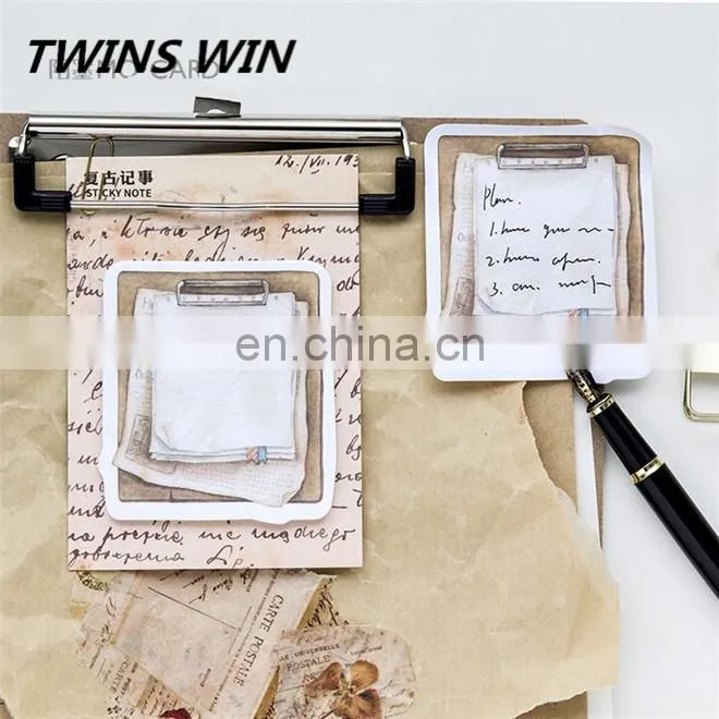 Top Quality Customized japanese stationery products wholesale school fashionable eco-friendly paper letter shaped sticky notes